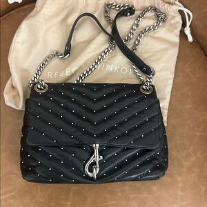 Rebecca Minkoff Edie Quilted Black Shoulder Bag